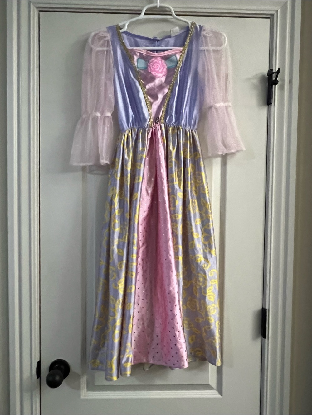 Vintage 2000 Barbie Rapunzel dress-up costume created by Rubies